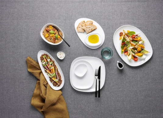 ISOLA talíř na sushi 27 x 18 cm bílý