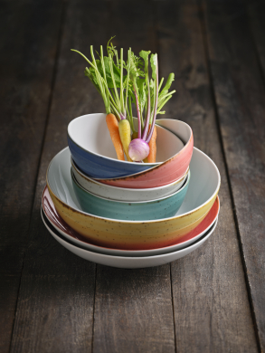 RUSTICO miska 15 cm modrá